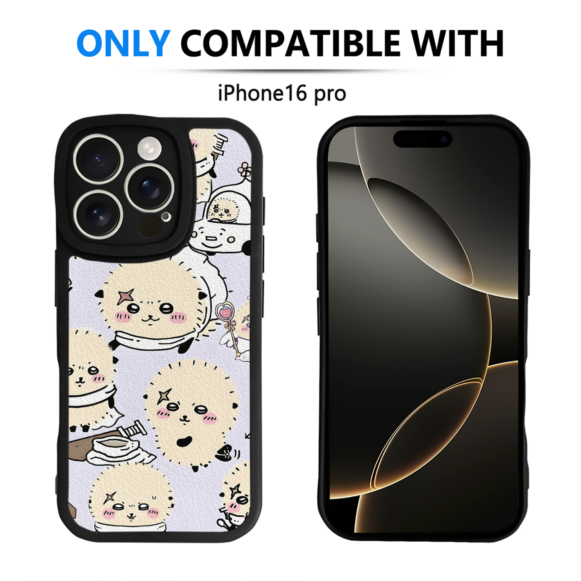 （画像用） ちいかわ Chii-kawa 【iPhone 16シリーズ対応】シリコンスマホケース（レザー調） 材質：シリコン